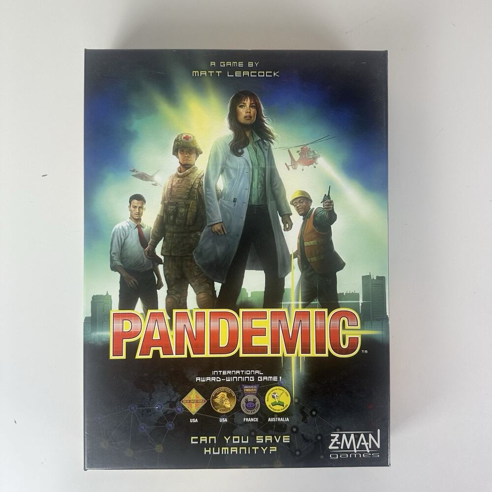 Z-Man Games Pandemic Board Game Open Box Parts/cards Sealed